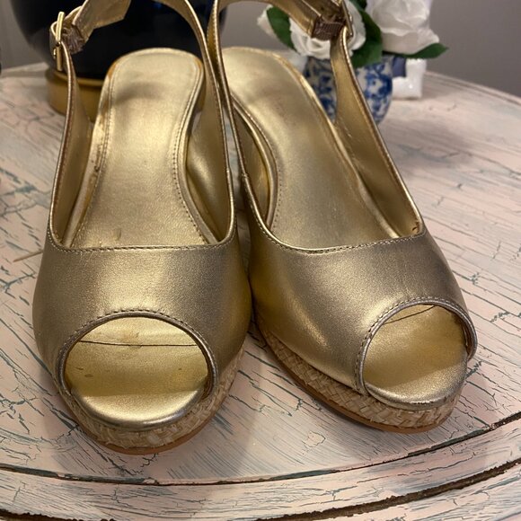 Lilly Pulitzer Kristin Sling Back Wedge Size 6 - Picture 3 of 6